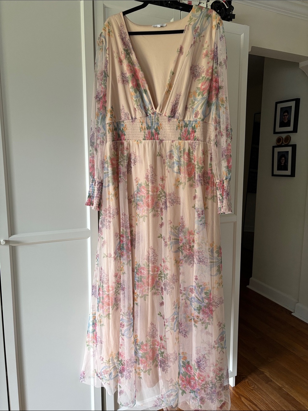 Baltic Born Maxi Dress with Sheer Overlay